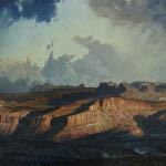 Landscape painting of Big Bend State Park.