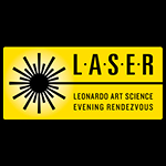 Black and yellow logo reads LASER - Leonardo Art Science Evening Rendezvous