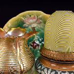 Three donated art glass objects