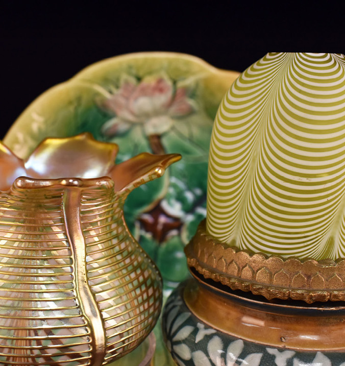 Three donated art glass objects 