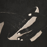 Charcoal drawing of hands holding a round vessel